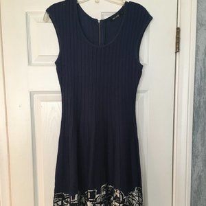 Nic + Zoe Navy Knit Dress